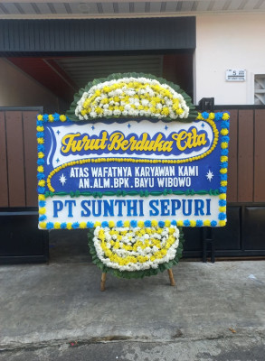 Papan Bunga Duka di Lantung